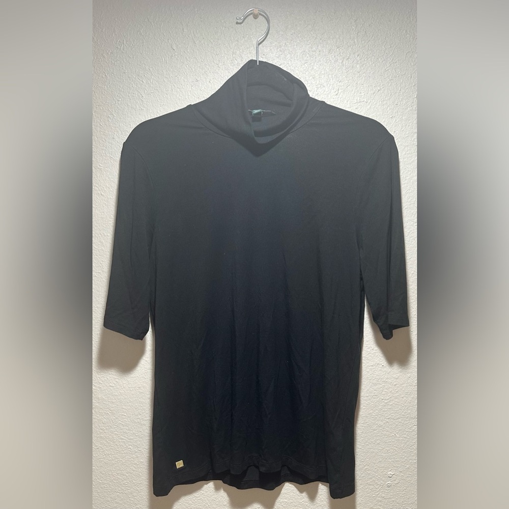 Lauren by Ralph Lauren black turtleneck top, women’s size XL.